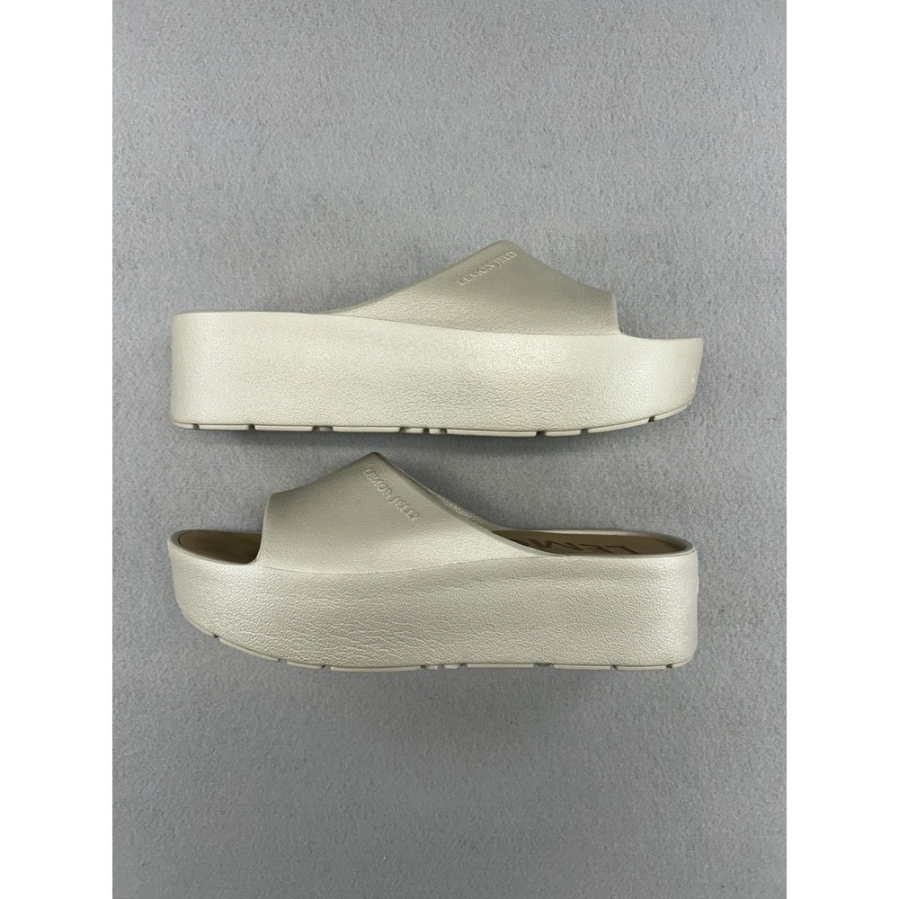 Lemon Jelly Beige / Cream Wedge Slide Sandals Slip-On Womens EU 39 Sz 8.5 - Picture 2 of 6